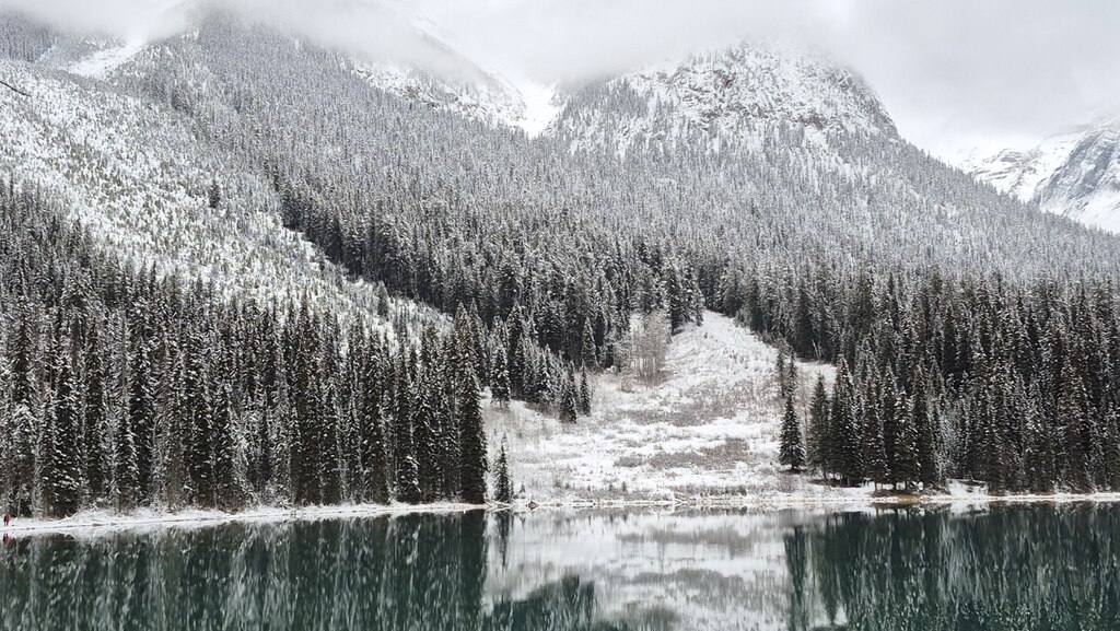 록키산맥의 절경과 하얀 세상은 평생 잊지못할 추억
