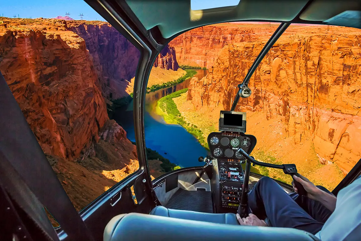 Grand Canyon View from Helicopter